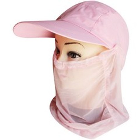 포수장비 스커트운동 바이크 모자여성 여름 햇빛가림 얼굴가리기 모자 360도 자외선방지 목보호 먼지방지 마스크, T06-카모그린