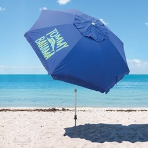 [코스트코] 토미 바하마 비치 파라솔 2.4m - 해변파라솔 / 인기파라솔 / 모래사장대형우산 / 시원한여름, 블루 마린