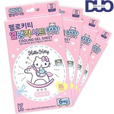 헬로키티 열냉각시트 4갑(24매) 베이비 영유아