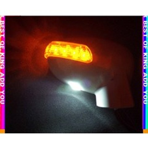 z생활Uty-e5638b자동차 드레스업 라세티프리미어 LED 사이드미러커버 자동차 외관LED튜닝용품_z6254gE, 3기능(옐로우+옐로우+화이트)