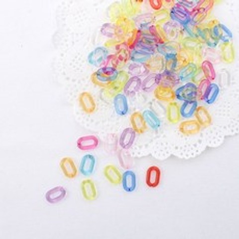 (40개)소-반투명 캔디 토이체인 10color, 투명