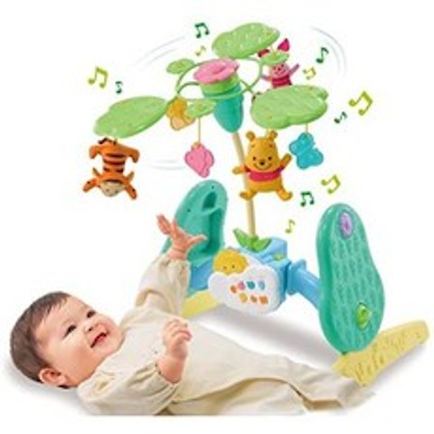 Disney Baby Toy Winnie the Pooh Erole Rotation 6-Way Gym Ni Mery, One Color_One Size, 상세 설명 참조0, 상세 설명 참조0