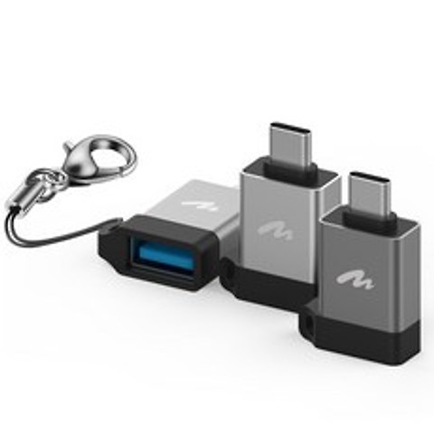 아트뮤 키링 USB 3.1 C타입 OTG 젠더, 1개, C타입키링OTG젠더-실버