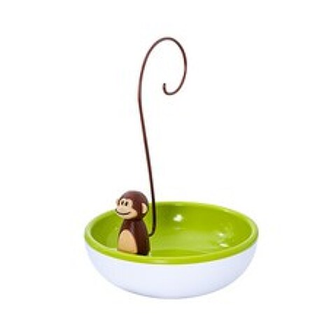 조이 귀여운 원숭이 바나나걸이 바나나거치대 보관대, 1개, 원숭이 과일 접시