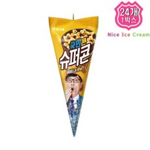 빙그레 슈퍼콘 바닐라 24개 (1박스) 아이스크림, 1box, 150ml