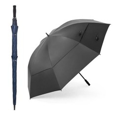 니엘로 프리미엄 진격의우산180 자외선차단 대형 골프 우산, 블랙