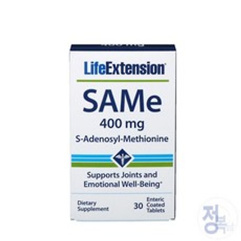 라이프 익스텐션 Life Extension S-Adenosyl-Methionine S-아데노실메티오닌 400mg 30개입, 2개묶음(5%할인), 1개