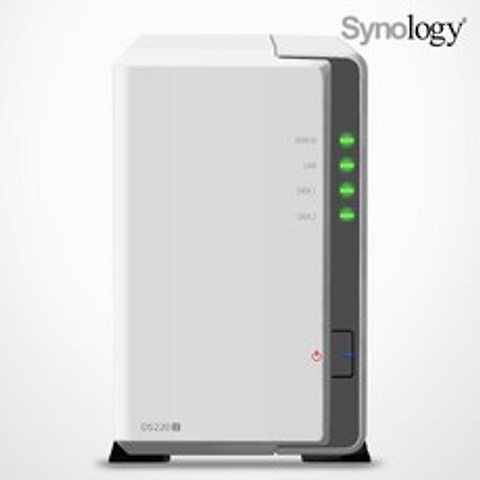 Synology NAS 2베이 DS220J 8TB(아이언울프 4TBX2) 정품
