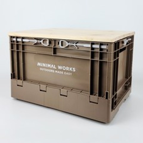 미니멀웍스 아키아 폴딩박스 원목상판 테이블 KJ07, 1개, 미니멀웍스 원목상판-무도색 (박스미포함)