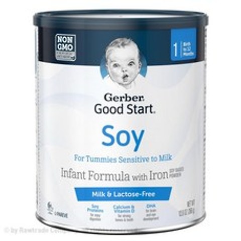 Gerber 거버 1단계 굿스타트 락토프리 소이분유 366g Good Start Soy Non GMO Infant Formula Stage 1