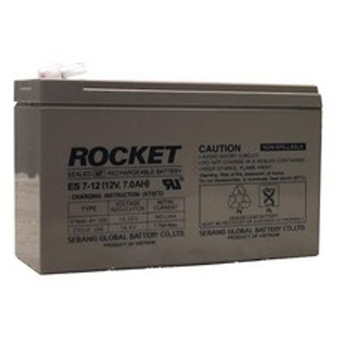 로케트(ROCKET) ES 7-12 (12V 7AH) 배터리 연축전지, 1개