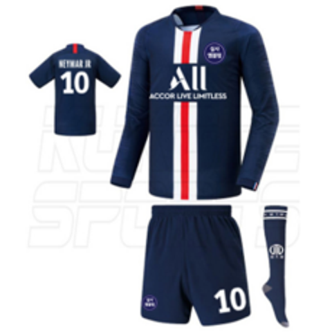 F.L.N 19-20 파리 홈 축구 유니폼(풀마킹 스타킹 포함)