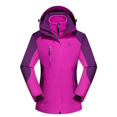 여자보드복 바람막이 남녀 3in1후리스 투피스 탈부착가능한 두꺼운 중년 보온 스키 등산복