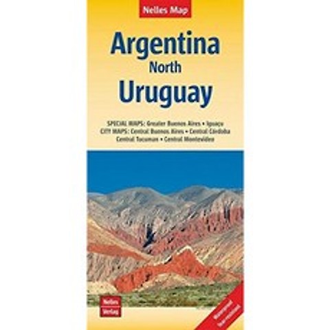 아르헨티나 북부 / 우루과이 nel.map 부에노스 아이레스 : Maßstab 1 : 2 500 000, 단일옵션