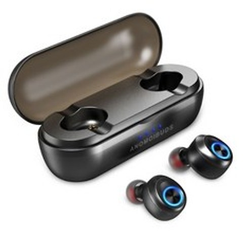 Anomoibuds-auriculares inalámbricos con Bluetooth V5.0 dispositivo de audio con cápsula Pro 50 horas, 검정
