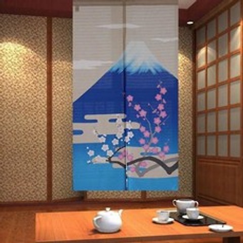 일본풍 이자까야 횟집 라멘집 음식점 돈까츠 커튼 가림막 파티션, 85x150 - 7