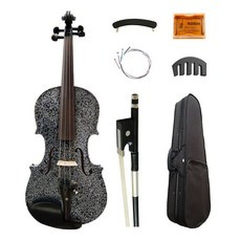 전문 아트 어쿠스틱 바이올린 4/4 로터스 페인 티드 에보니 피팅 메이플 블랙 바이올리니스트 악기 케이스 보우 로진 스트링|바이올린|, 1개, 단일, 단일