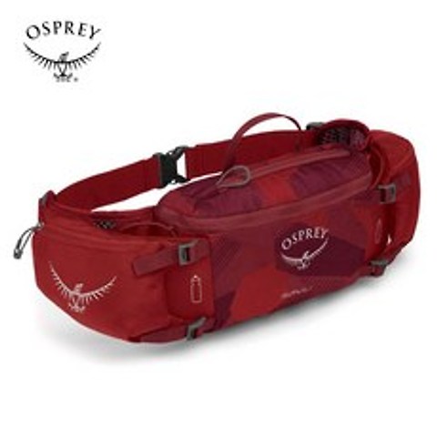 Osprey Savu 오스프리 사브 힙색 자전거 허리 물병 가방, Molten 레드