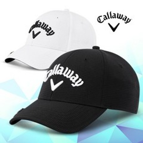 [캘러웨이코리아정품]2020 스티치 마그넷 볼마커 모자, 블랙