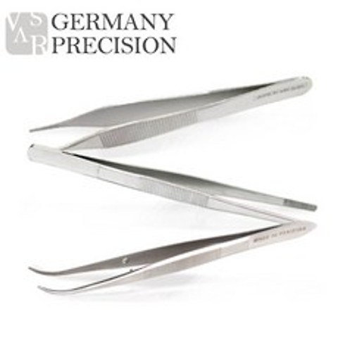GERMANY PRECISION 고급 의료용핀셋 모음! 의료용품 외과 안과, 02_외과핀셋(곡선13cm)