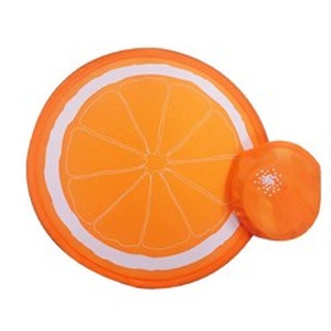 [펀집] 원터치 접이식 포켓 기본형 수박 오렌지 부채