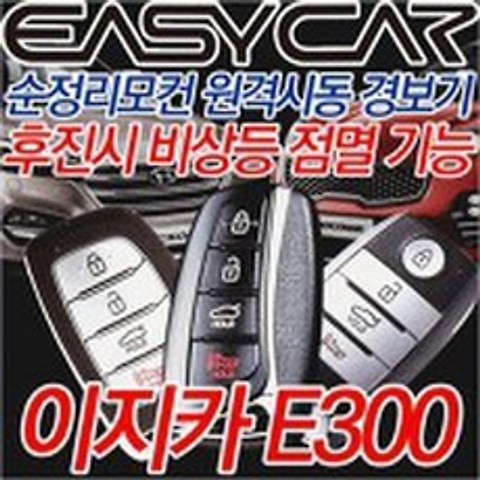 이지카 E300 뉴E300 순정스마트키 순정리모콘 원격시동 경보기, 1개, 이지카뉴E300