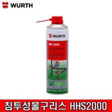 WURTH(주)한국뷔르트 뷔르트 침투성 물구리스, 1개, 500ml