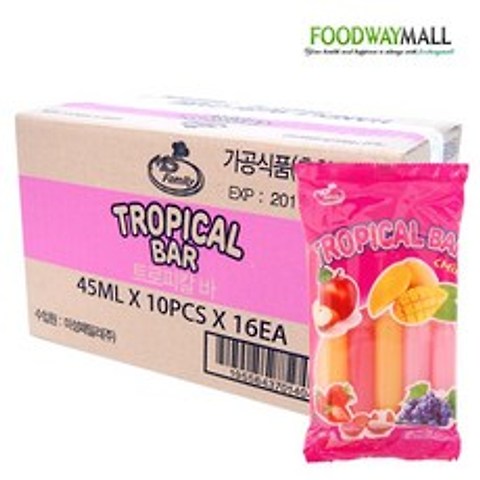 쭈쭈바 트로피칼바 1box (160개입) 쮸쮸바 아이스바
