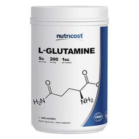 뉴트리코스트 L-글루타민 언플레이버드, 1kg, 1개