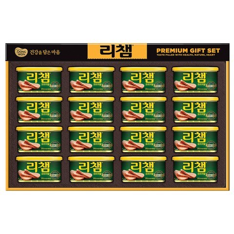 리챔 16호 햄 선물세트 + 쇼핑백, 1세트