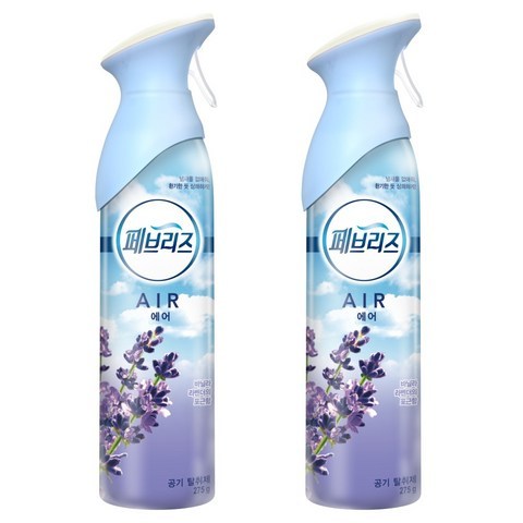 P&G 페브리즈 에어 바닐라 라벤더향 실내 탈취제, 275g, 2개