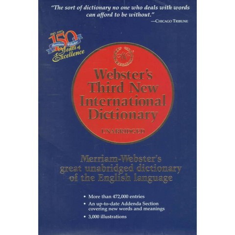 Websters Third New International Dictionary, Merriam Webster