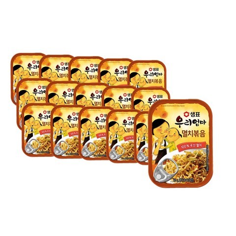 샘표 우리엄마 멸치볶음, 50g, 16개