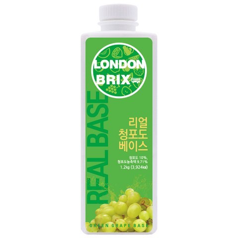 런던브릭스 리얼 청포도 베이스, 1.2kg, 1개