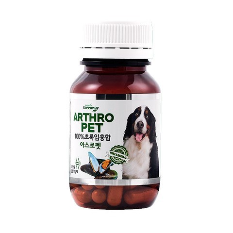 네이쳐스그린웨이 아스로펫 강아지 관절 영양제 750mg, 초록입홍합, 30개