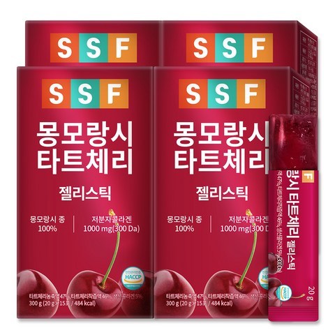 순수식품 몽모랑시 타트체리 콜라겐 젤리스틱, 20g, 60개