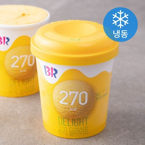 배스킨라빈스 유자 딜라이트 아이스크림 (냉동), 474ml, 1개