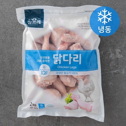 참프레 IQF 닭다리 (냉동), 2000g, 1개