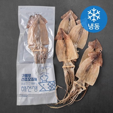 포항시인증 구룡포 건오징어 국산 (냉동), 225g(5미), 1개