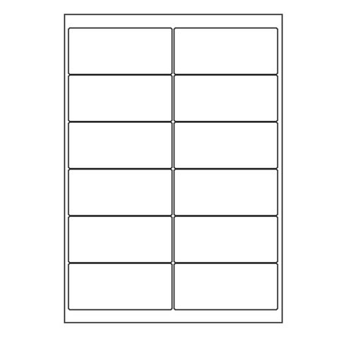 오피스라벨 A4 라벨지 12칸(2x6) 100매 흰색 주소용라벨 우편발송용라벨 DM용라벨 폼텍 규격 라벨용지 라벨지