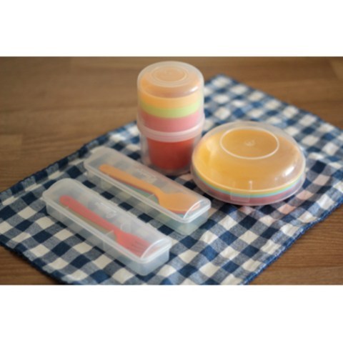 일본[inomata]피크닉 휴대용 식기셋트/스픈 포크 컵 접시 4가지/가족 연인 나들이 필수품, 컵셋트, 상세페이지 참조, 상세페이지 참조