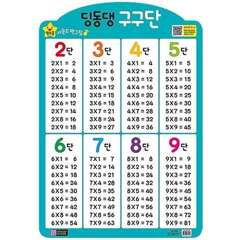 딩동댕 구구단(벽보), 그린키즈