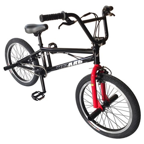 지멘스 BMX자전거 위저드20인치 크로몰리크랭크암 핸들360도회전 자전거, 146cm, 위저드20(블랙/레드)_미조립 기본박스(공구미포함)