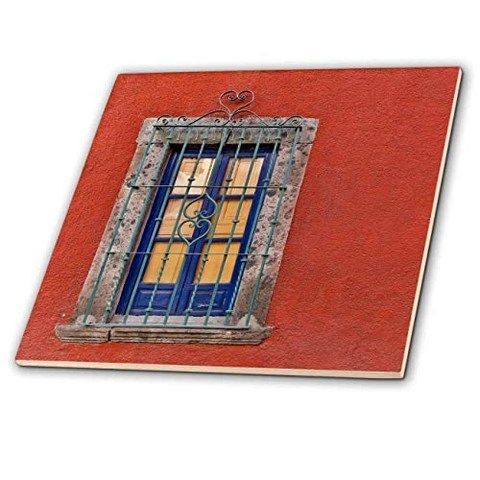 San Miguel de Allende Mexico. Colorful buildings and windows. - Tile (CT_330885_6) (6-Inch-Glass), 6-Inch-Glass