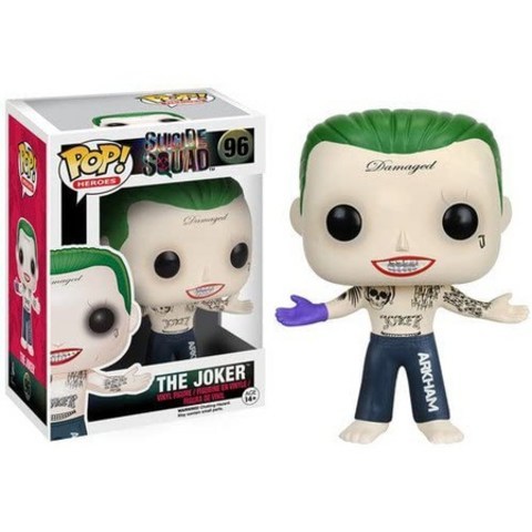 Funko POP Movies : Suicide Squad Action Figure The Joker Shirtless, 단색_One Size, 단색_One Size, 단색