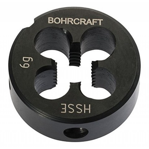 Bohrcraft 스레딩 다이 DIN EN 22568 6G HSS-Eco5 미터 나사 M 6 42101100800, 단일옵션