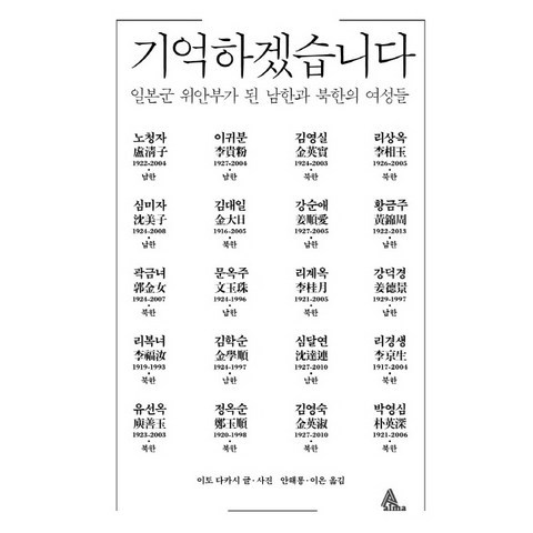 기억하겠습니다:일본군 위안부가 된 남한과 북한의 여성들, 알마