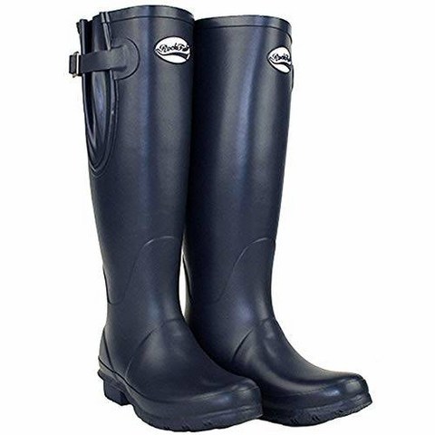 Rockfish Adjustable Gloss Tall Wellington Navy 6