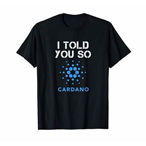 CARDANO ADA Cryptocurrency Coin BULL RUN T-Shirt를 구매하라고했습니다., 단일옵션