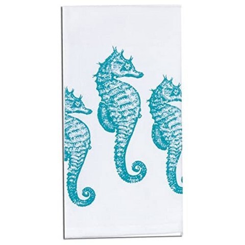 Design Seahorses Coast Krinkle Flour Sack Towel, 본상품